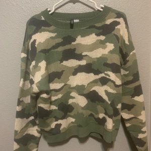 Camo sweater